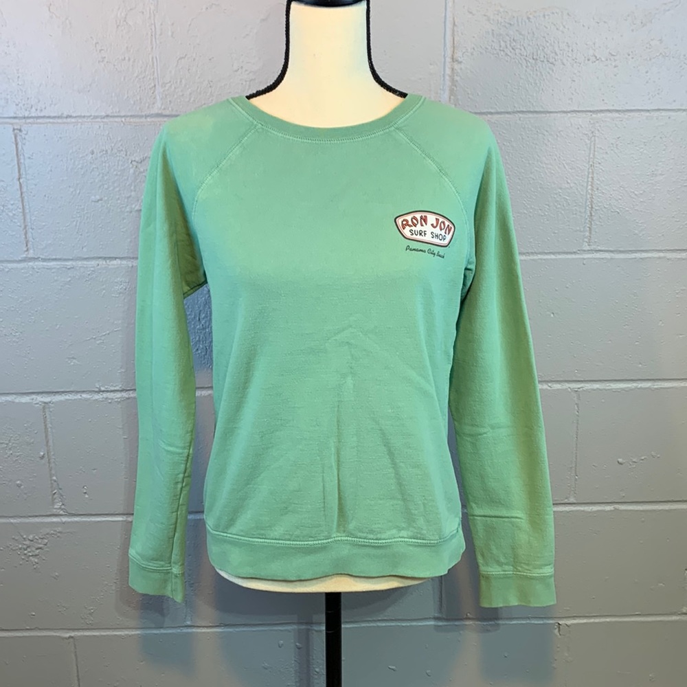 Ron Jon‎ Surf Shop Green Crew Neck Sweatshirt-Small